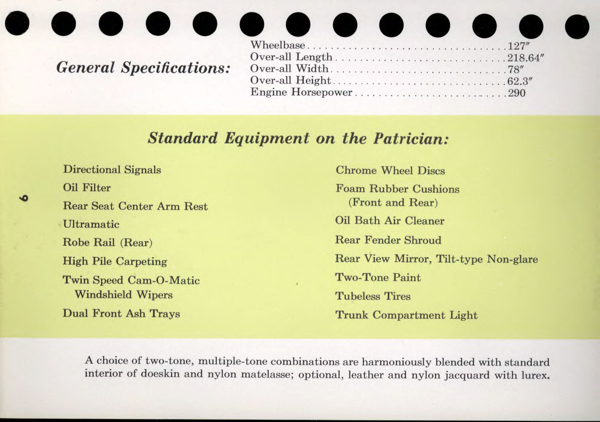 1956 Packard Data Book Page 8